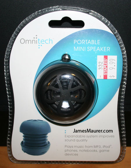 Omnitech mini speaker for iphone droid