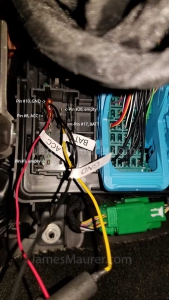 Connecting parking mode cable to fuse box GMC
