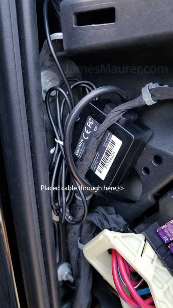 Garmin 65W Dash Cam Installation of Parking Mode Cable & Review