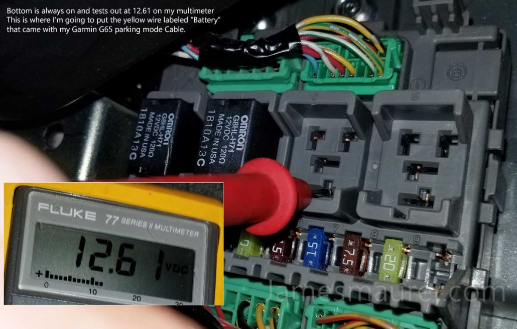 Garmin 65W Dash Cam Installation of Parking Mode Cable & Review