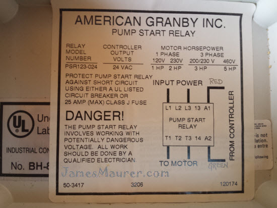 irrigation pump relay sprinkler