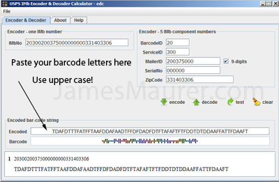 Mail Barcode Decoder