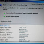 Picture of Windows 7 God Mode Crash on 64 bit PC